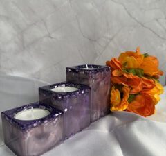 Theelichthouders | Set 3 stuks